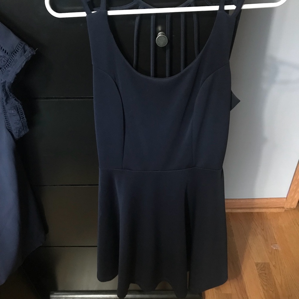 Charlotte Russe Navy Skater Dress
